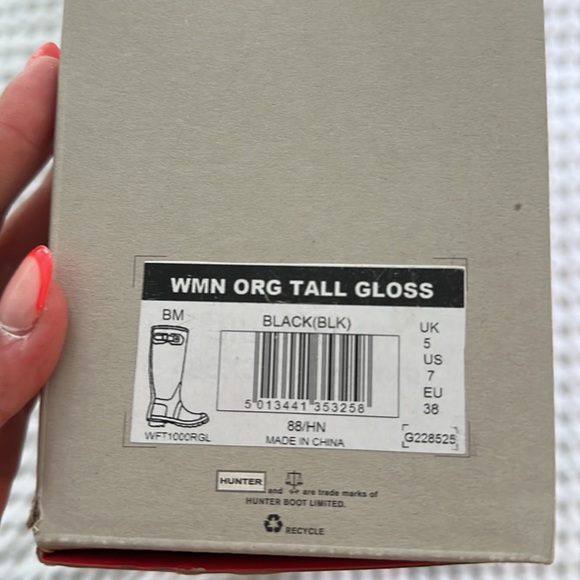 Hunter Original Tall Gloss Boots - Picture 8 of 8